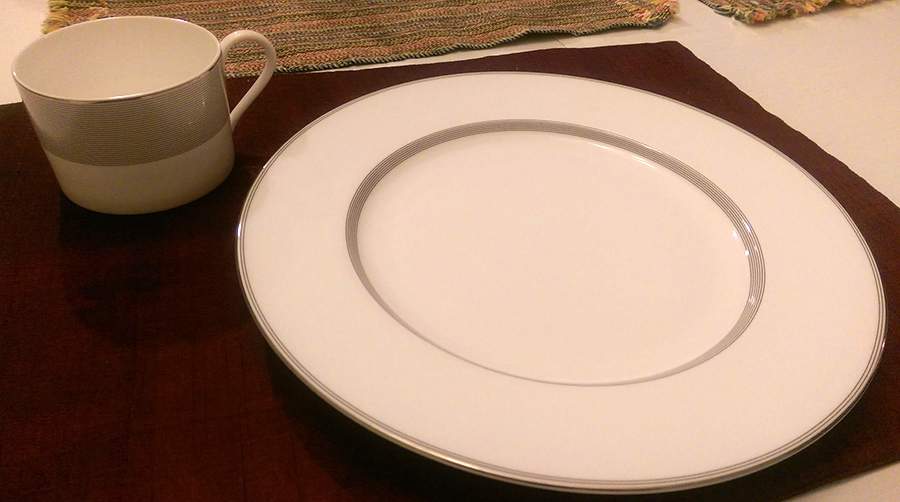 Tuxedo Dinner Plate by Crate & Barrel-1