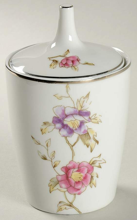 Louise (Smooth) Sugar Bowl & Lid by Cmielow (Poland)-1