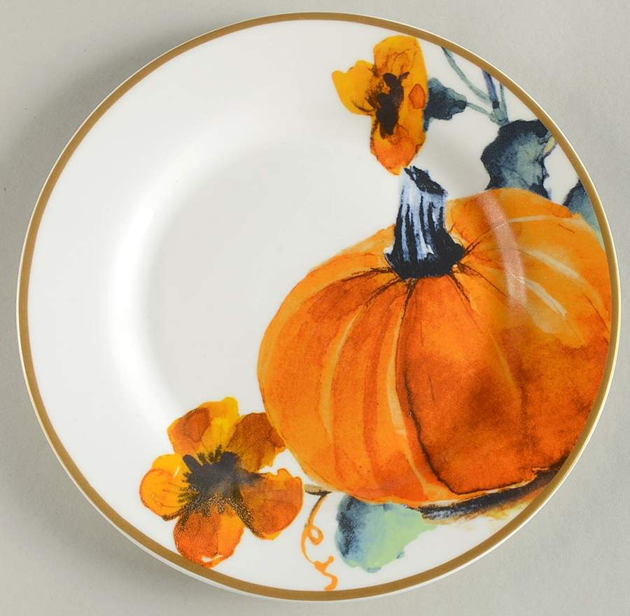 Pumpkins Salad Plate by Ciroa-1