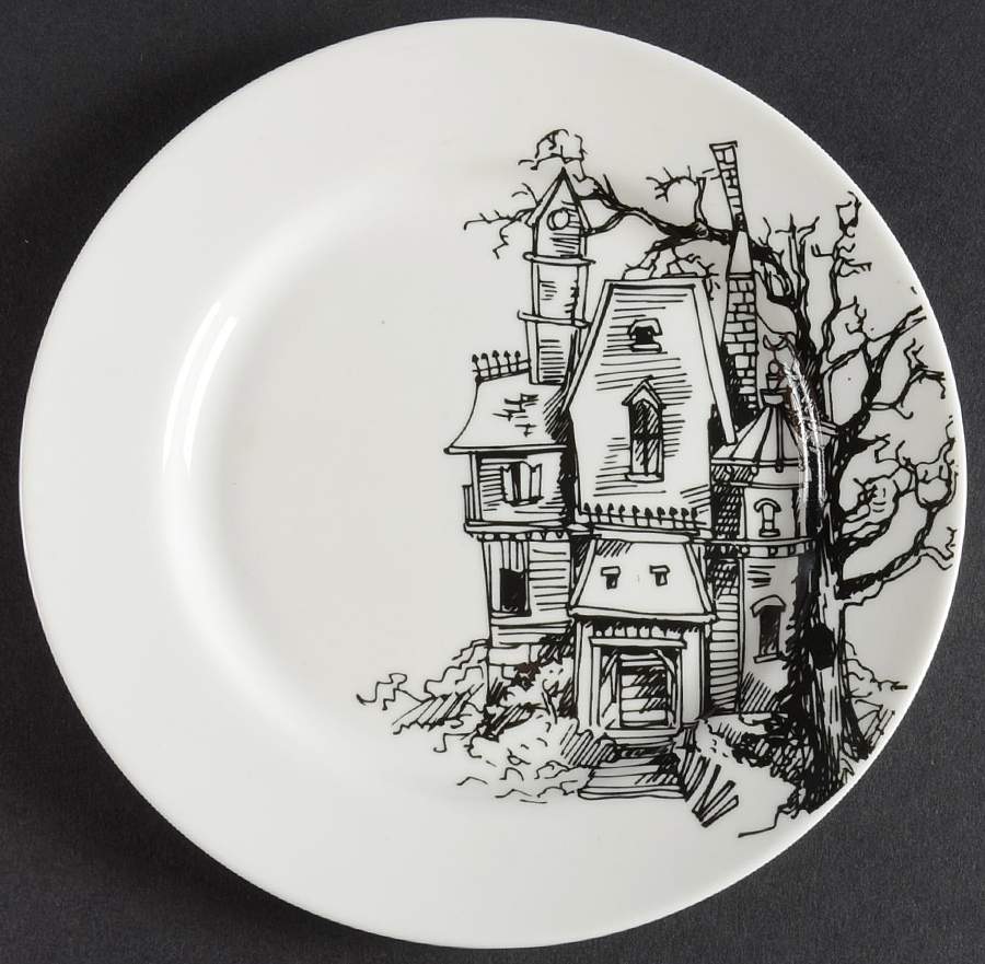 Haunted House Appetizer Plate by Ciroa-1