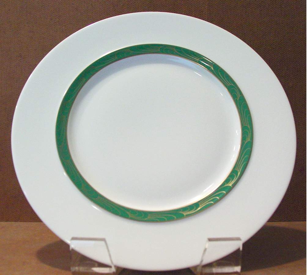 Chemin d'Or Vert Dinner Plate by Jean Louis Coquet-1