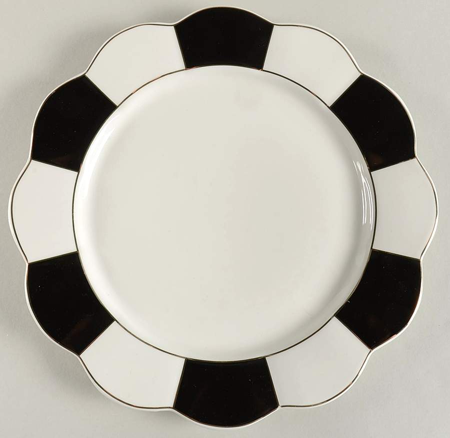 C6Y3 Black Dinner Plate by Cynthia Rowley-1