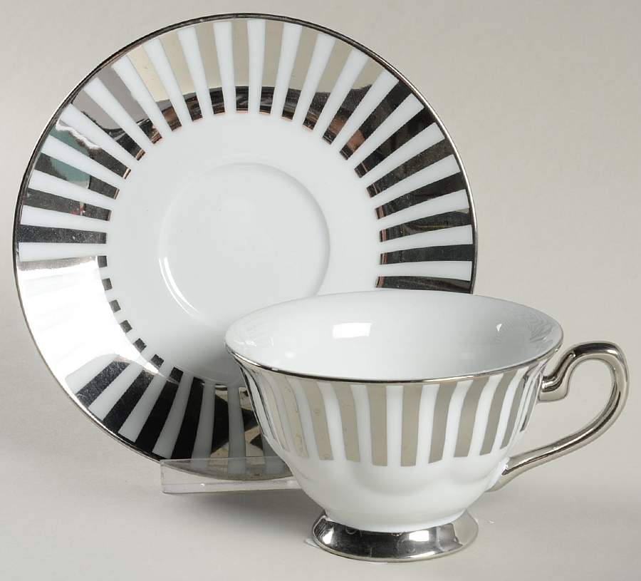 C9A4 Footed Cup & Saucer Set by Ciroa-1