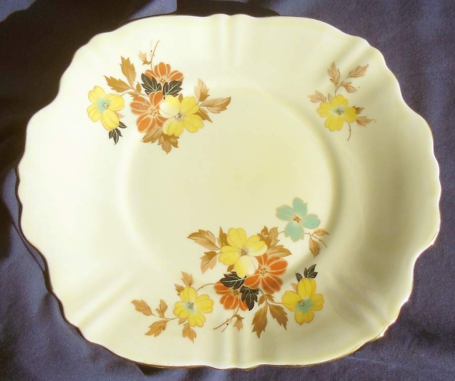 CRS216 Handled Cake Plate by Crown Staffordshire-1