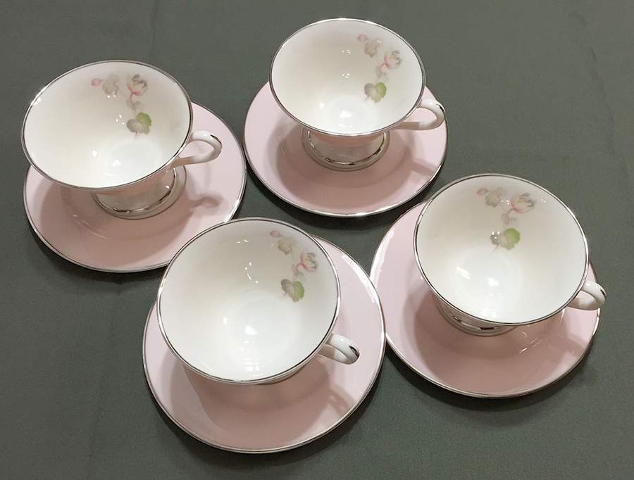 CRK4 Footed Cup & Saucer Set by Crest-Mark-1