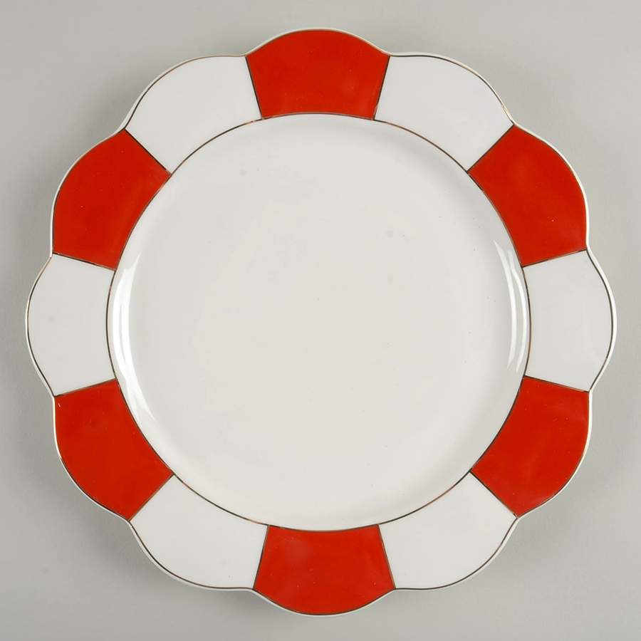 C6Y3 Red Dinner Plate by Cynthia Rowley-1