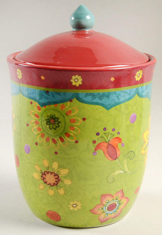 Tunisian Sunset Small Canister & Lid by Certified International-1