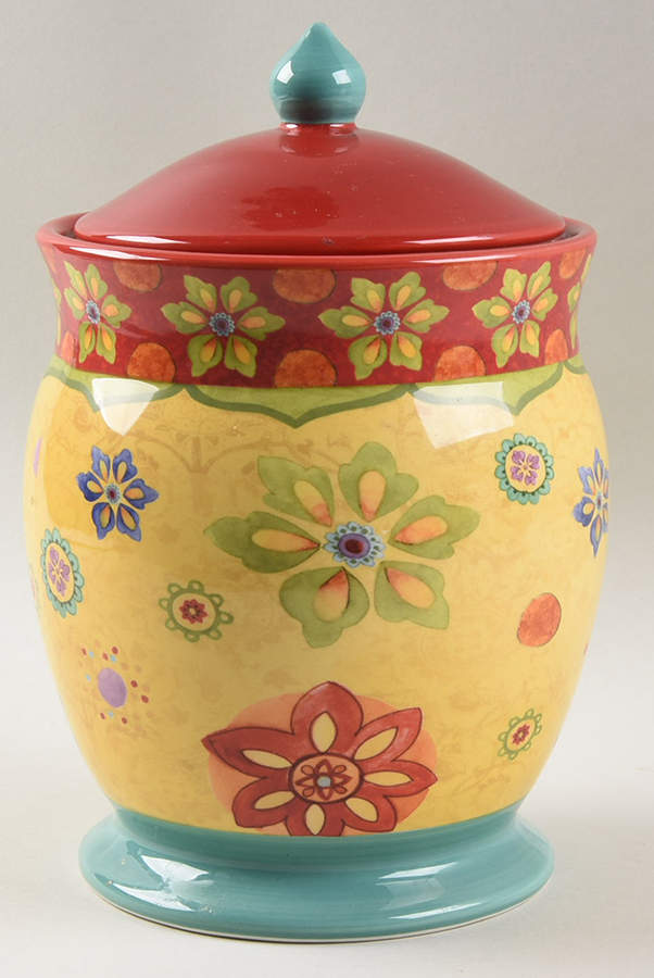 Tunisian Sunset Cookie Jar & Lid by Certified International-1