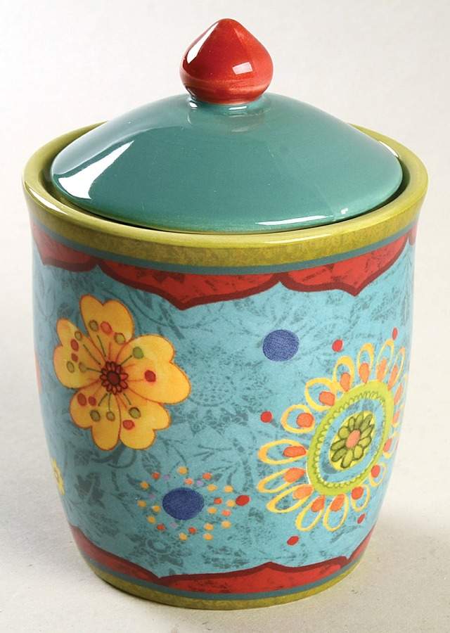 Tunisian Sunset Sugar Bowl & Lid by Certified International-1