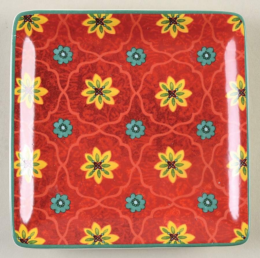 Tunisian Sunset Square Canape Plate by Certified International-1