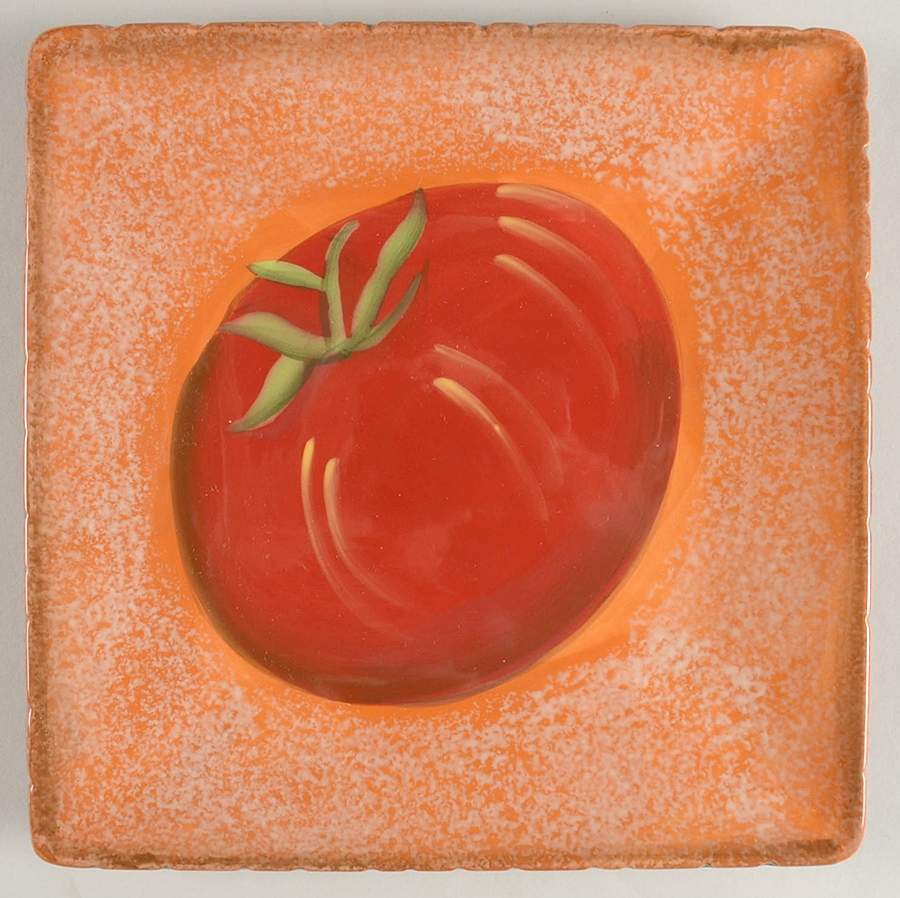 Terra Toscana Square Salad Plate by Clay Art-1