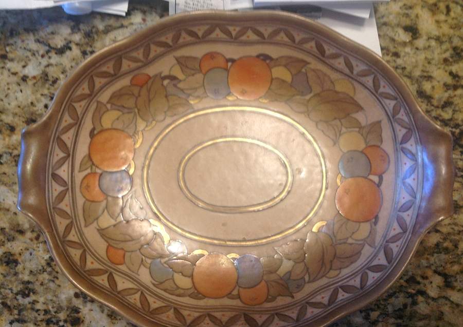 5822 12" Oval Serving Platter by Crown Ducal-1