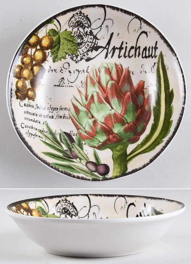 Botanical Veggies 8" Individual Pasta Bowl by Certified International-1