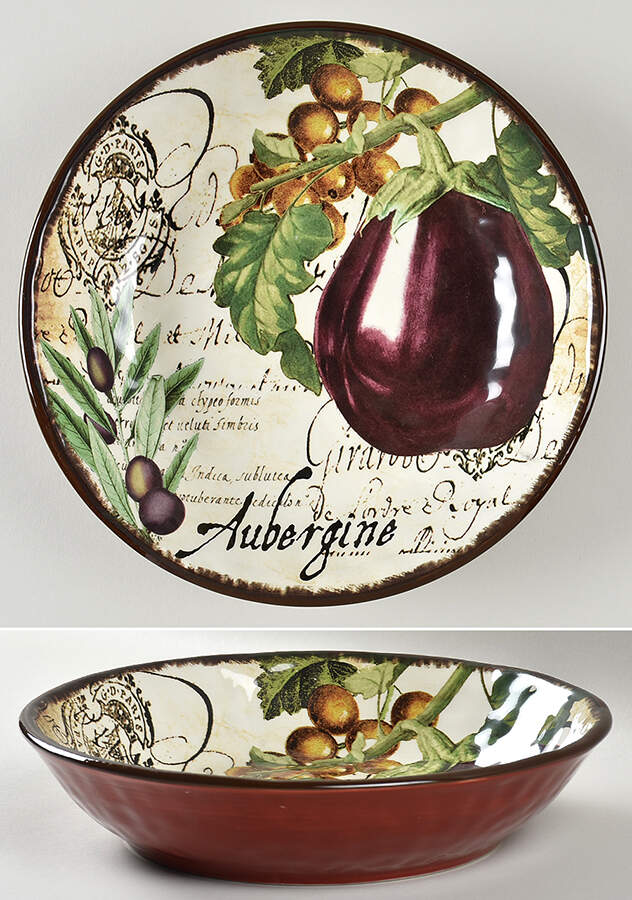 Botanical Veggies 9" Individual Pasta Bowl by Certified International-1