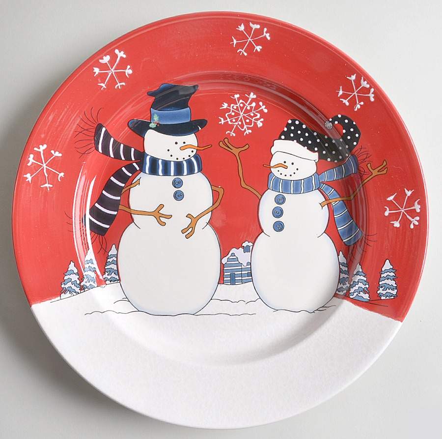 First Snowfall Dinner Plate by Canterbury Potteries-1