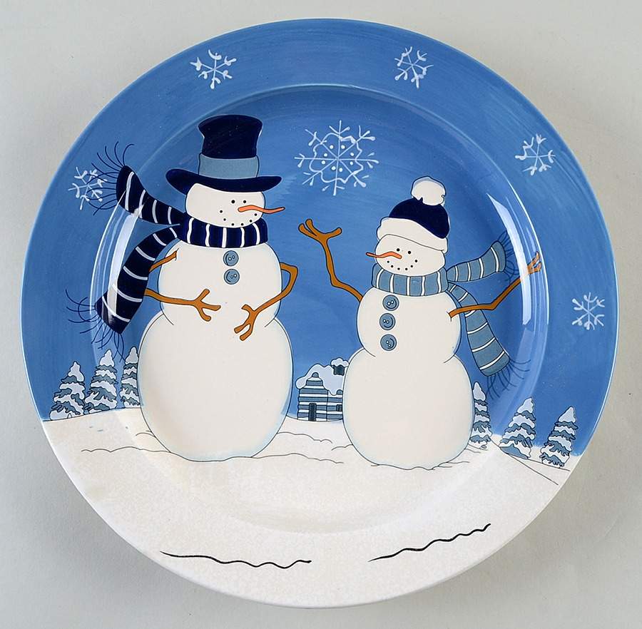 First Snowfall Dinner Plate by Canterbury Potteries-1