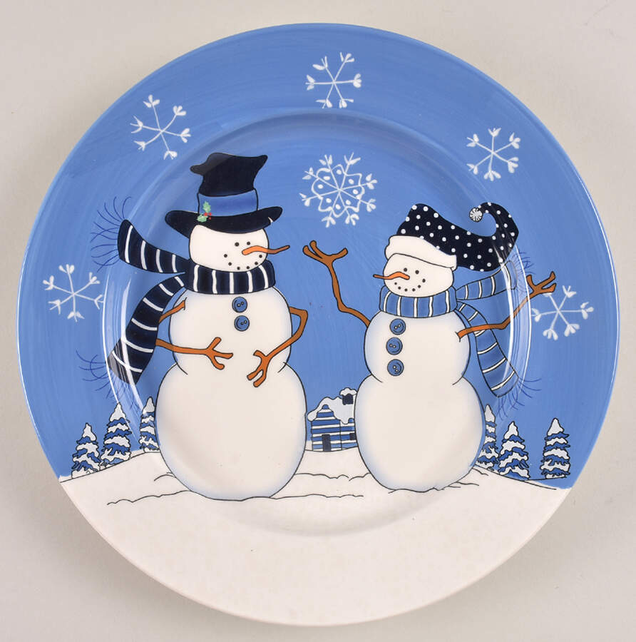 First Snowfall Dinner Plate by Canterbury Potteries-1