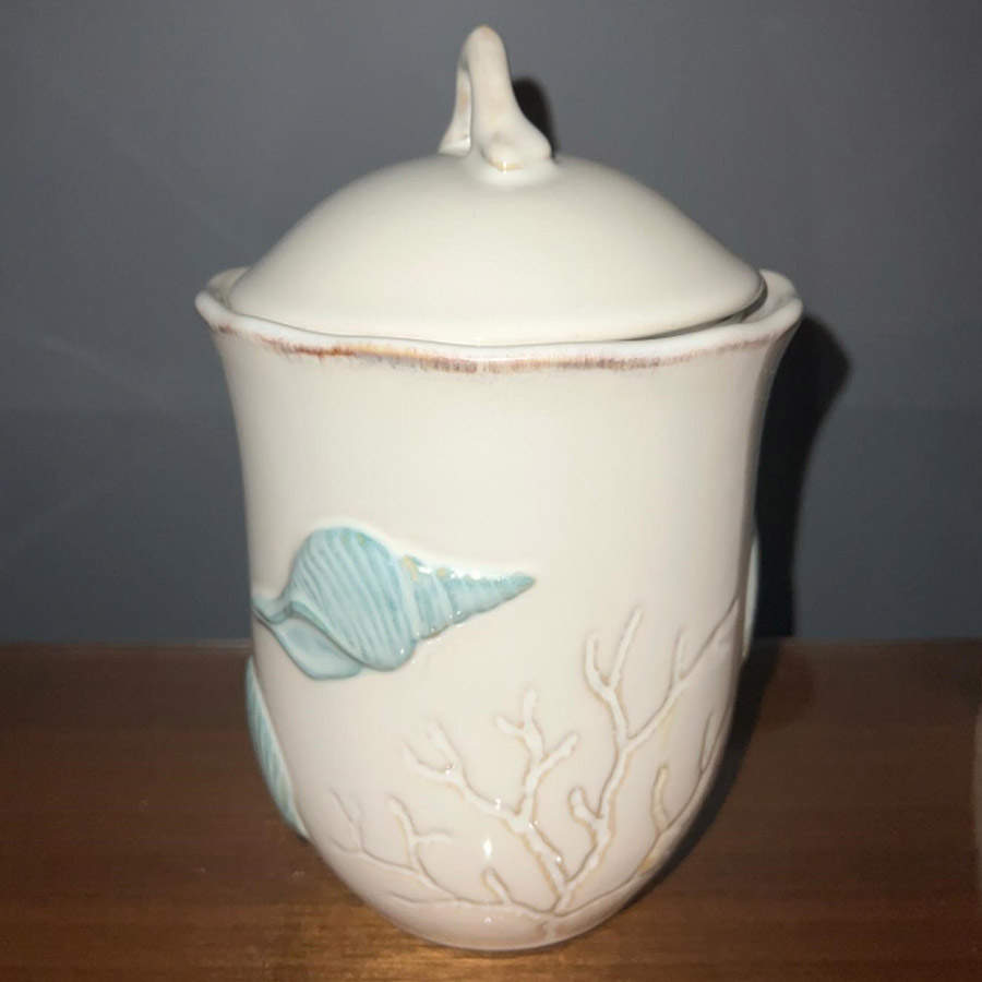 White Sands Small Canister & Lid by Cracker Barrel-1
