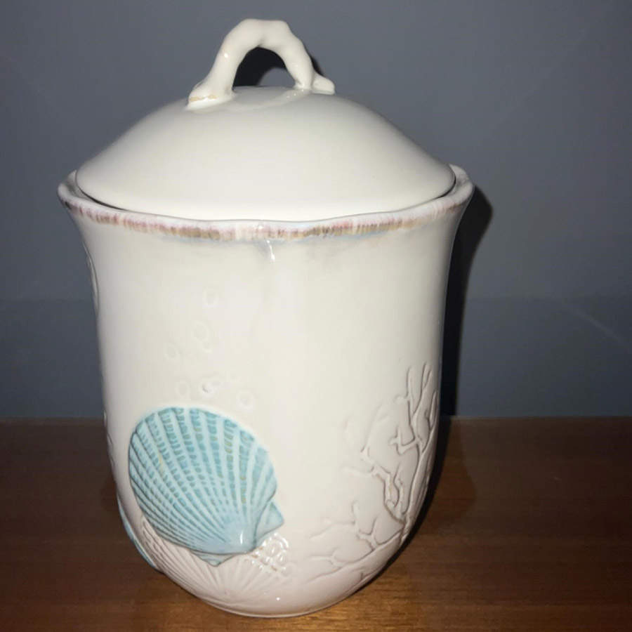 White Sands Large Canister & Lid by Cracker Barrel-1