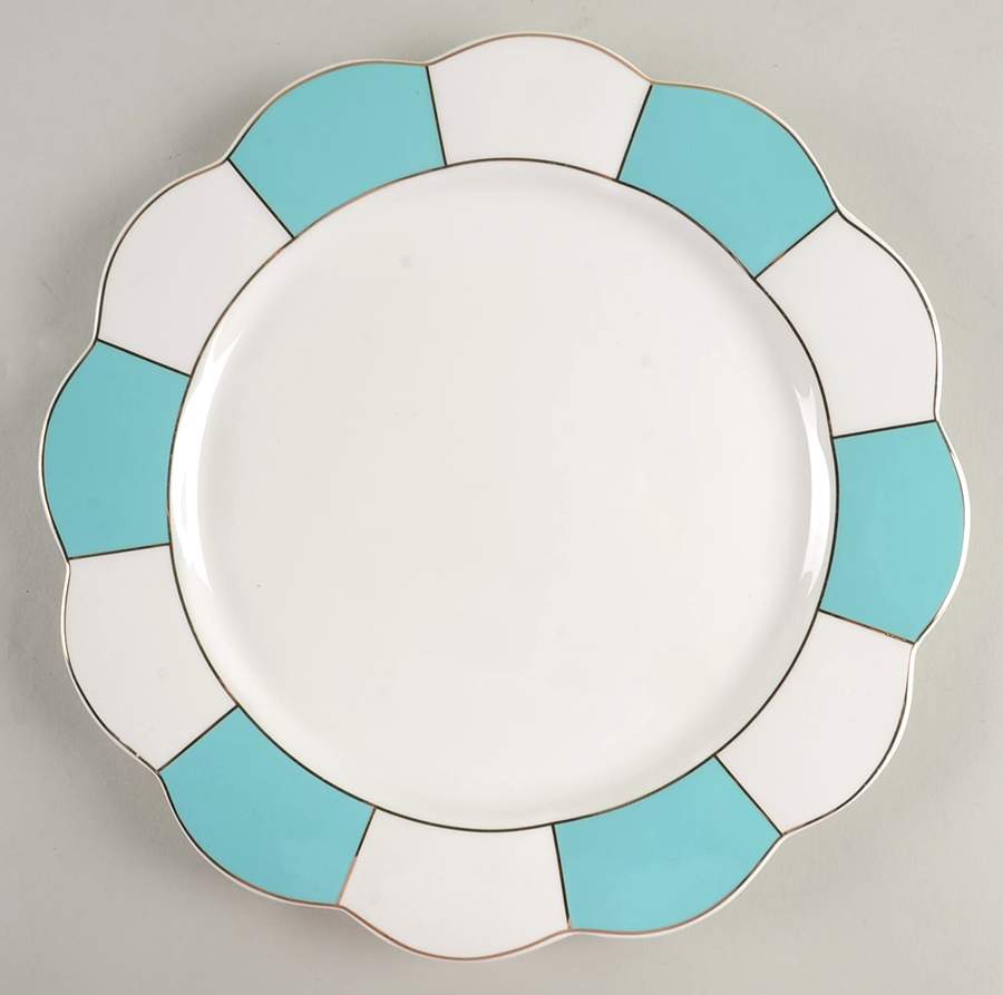 C6Y3 Turquoise Dinner Plate by Cynthia Rowley-1
