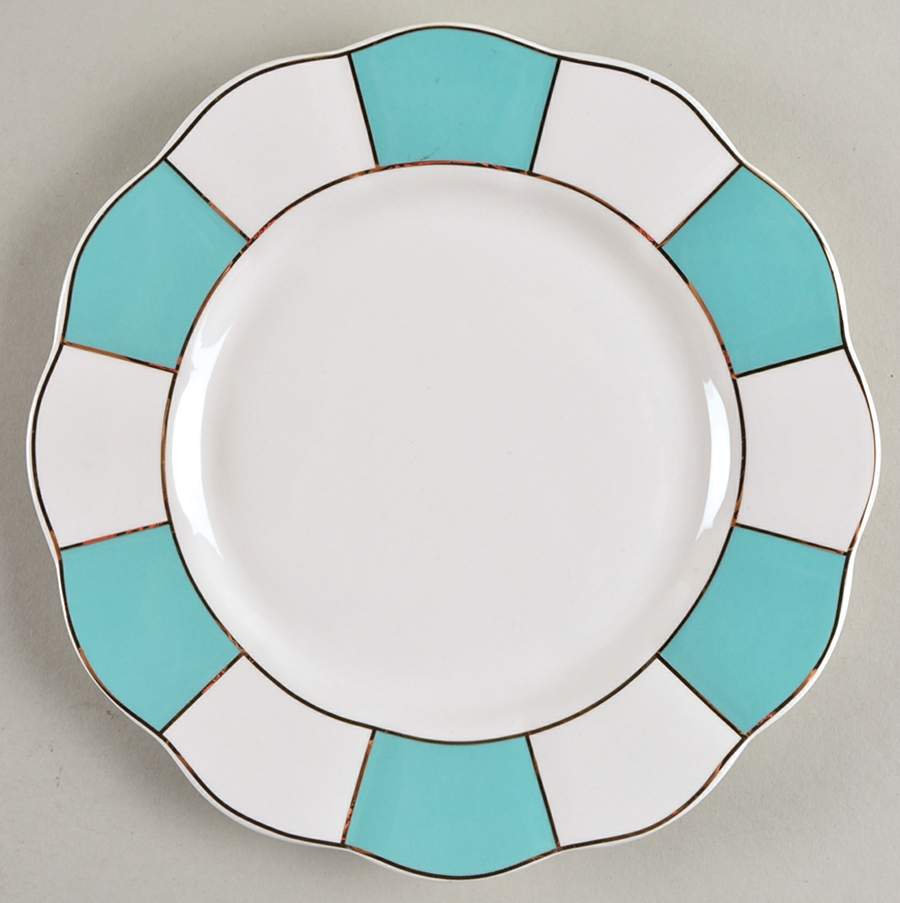 C6Y3 Turquoise Salad Plate by Cynthia Rowley-1