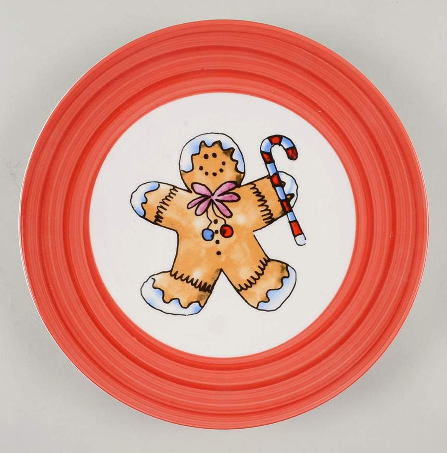 Christmas Swirl Dinner Plate by China (Made in China)-1