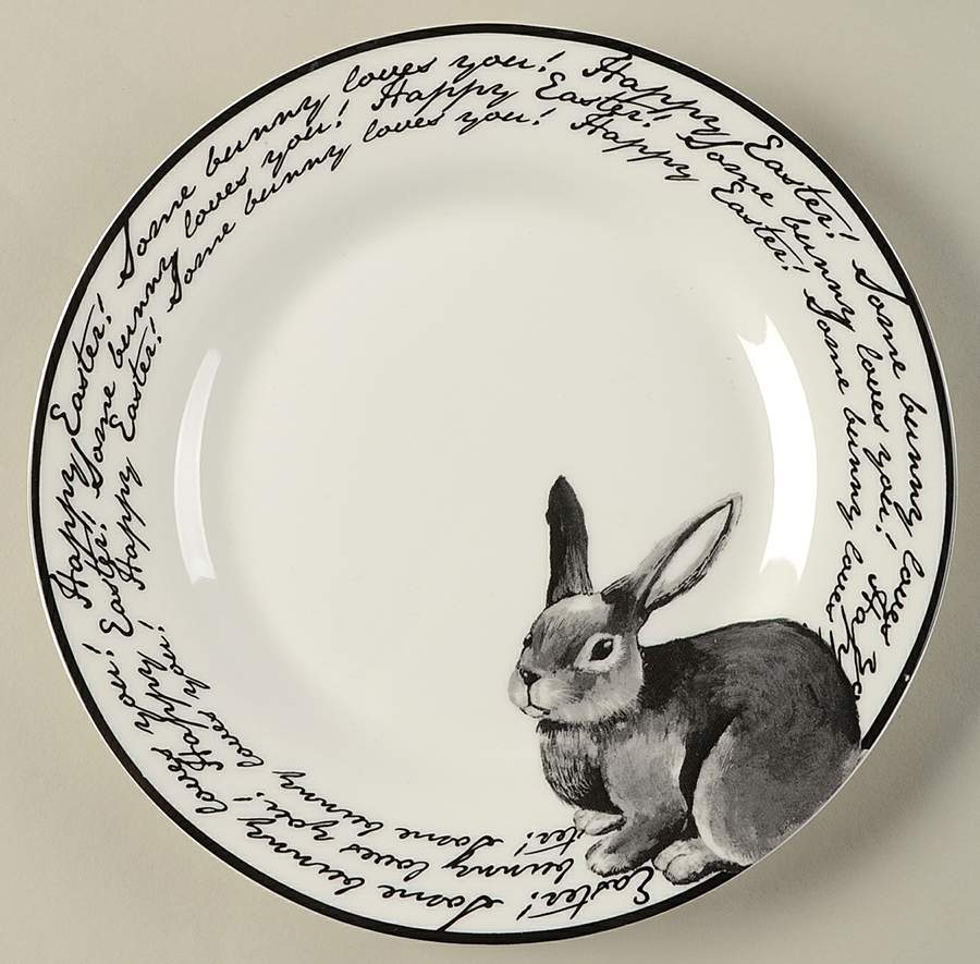 Some Bunny Salad Plate by Ciroa-1