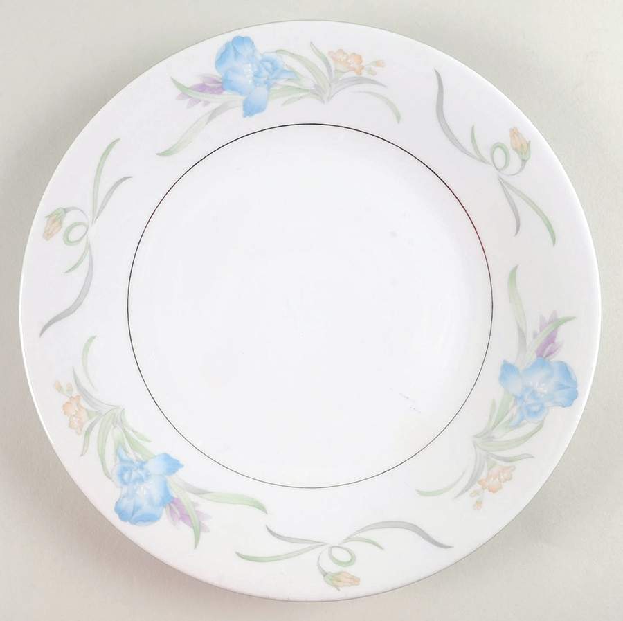 Lily (Platinum Verge) Dinner Plate by China Pearl-1