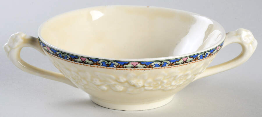 CRD292 Flat Cream Soup Bowl by Crown Ducal-1
