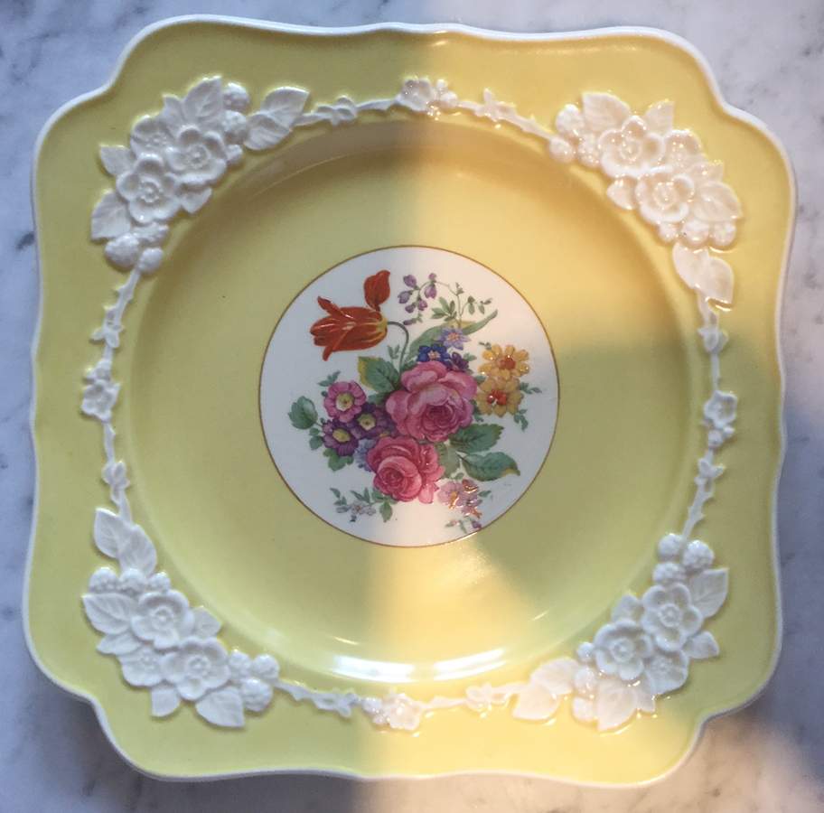 CRD293 Square Salad Plate by Crown Ducal-1