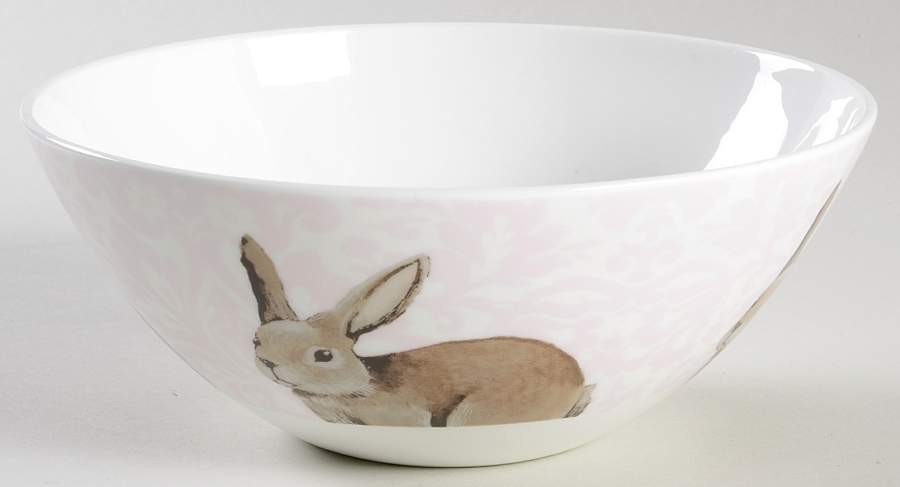 Pink Bunny Soup/Cereal Bowl by Ciroa-1
