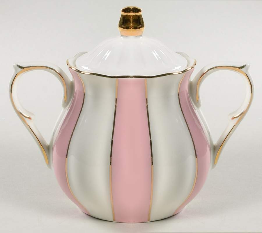 C6Y3 Pink Sugar Bowl & Lid by Cynthia Rowley-1