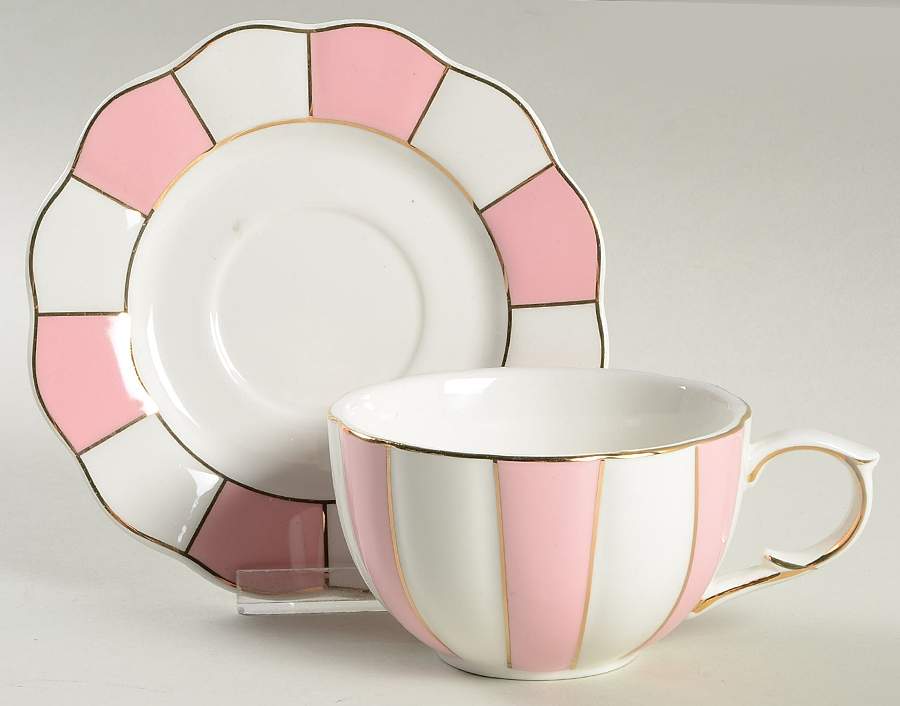 C6Y3 Pink Flat Cup & Saucer Set by Cynthia Rowley-1