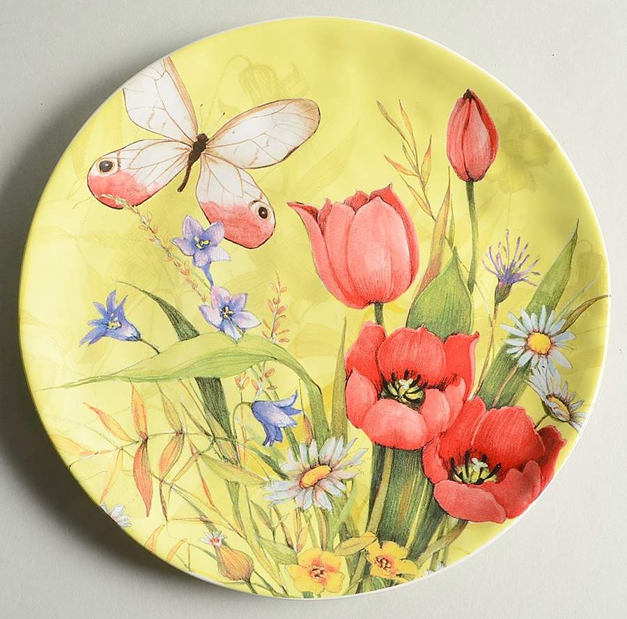 Floral Bouquet Salad/Dessert Plate by Certified International-1