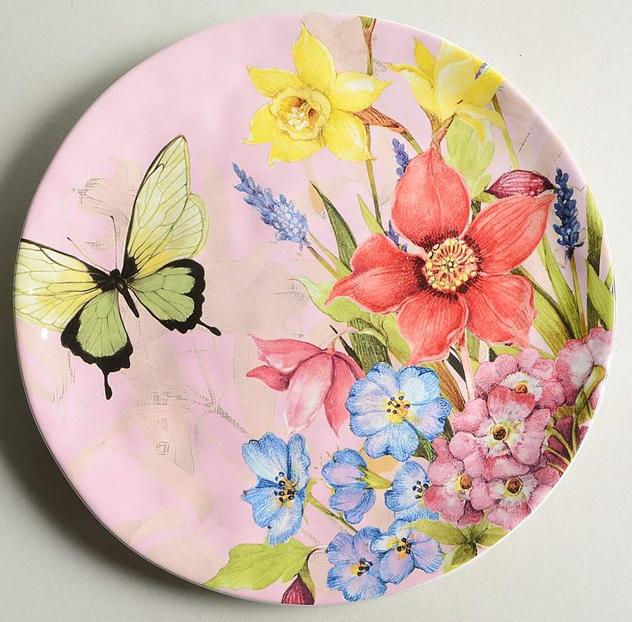 Floral Bouquet Salad/Dessert Plate by Certified International-1