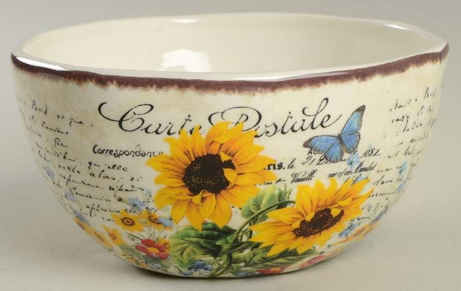 Sunflower Meadow Individual Ice Cream Dish by Certified International-1