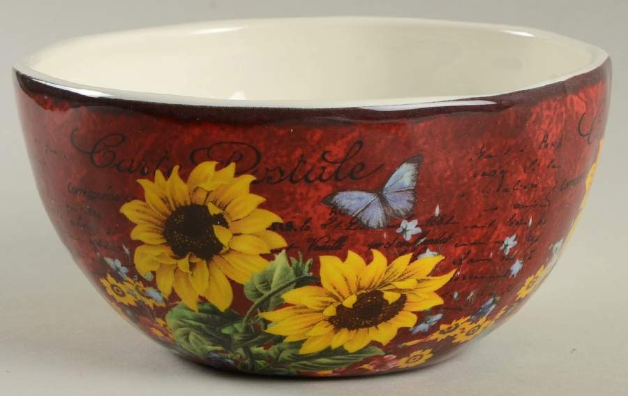 Sunflower Meadow Individual Ice Cream Dish by Certified International-1