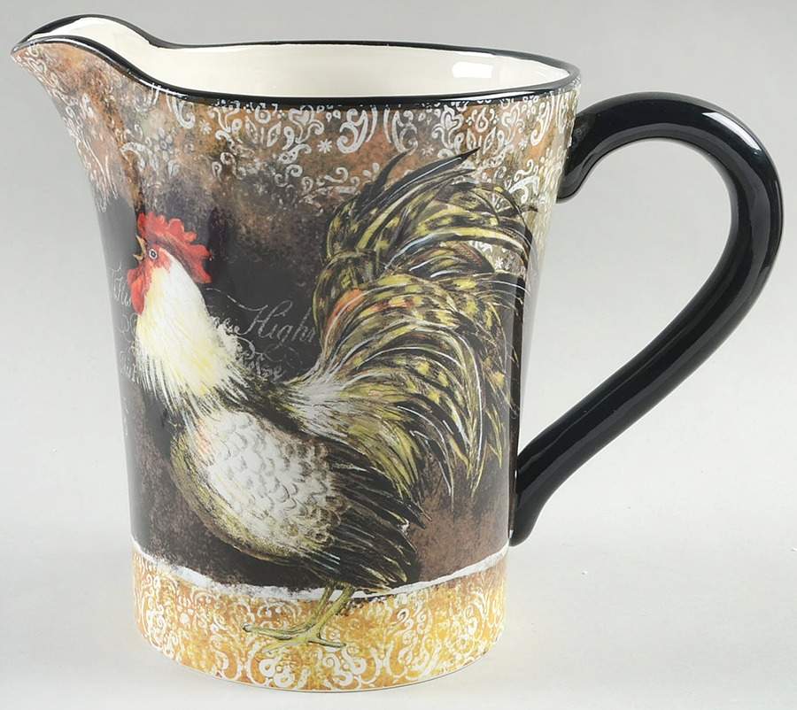 Vintage Rooster 80 Oz Pitcher by Certified International-1