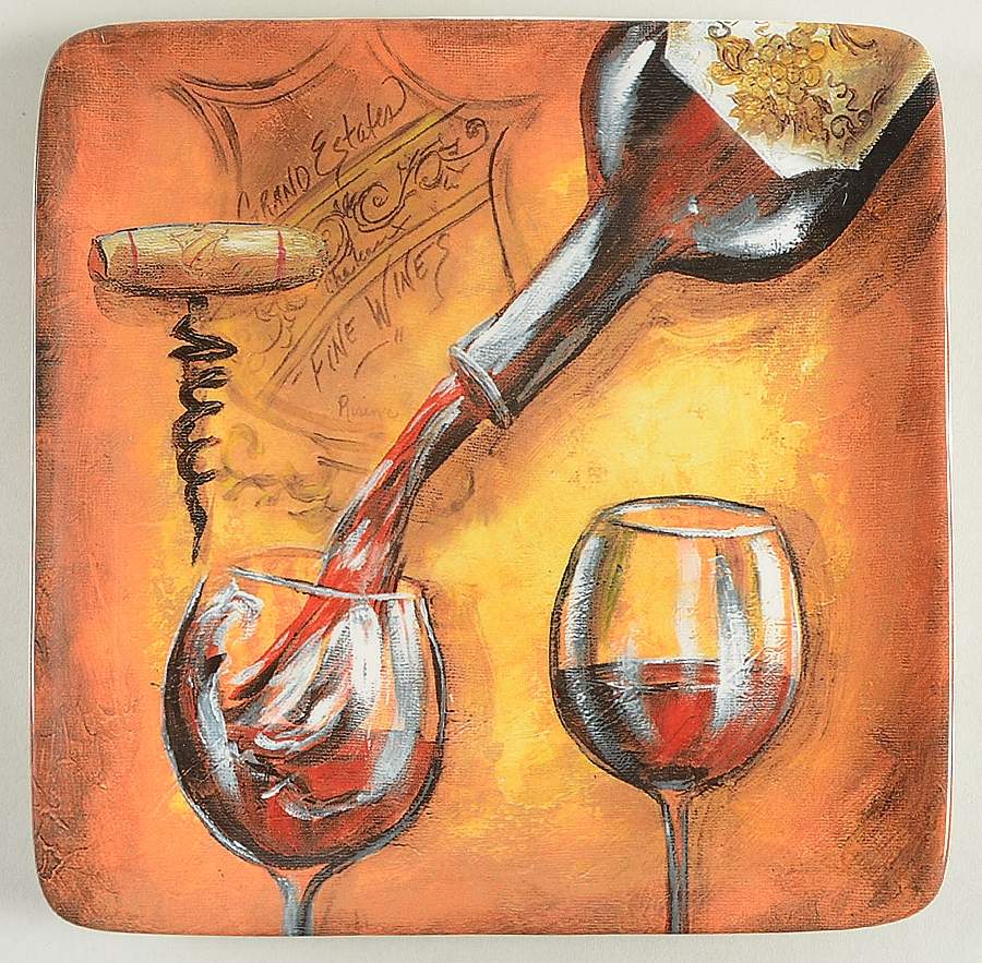 Private Reserve Square Salad/Dessert Plate by Certified International-1