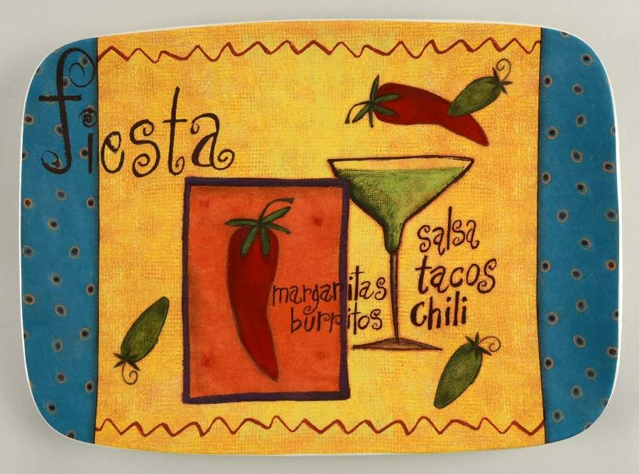 Salsa 14" Rectangular Serving Platter by Certified International-1