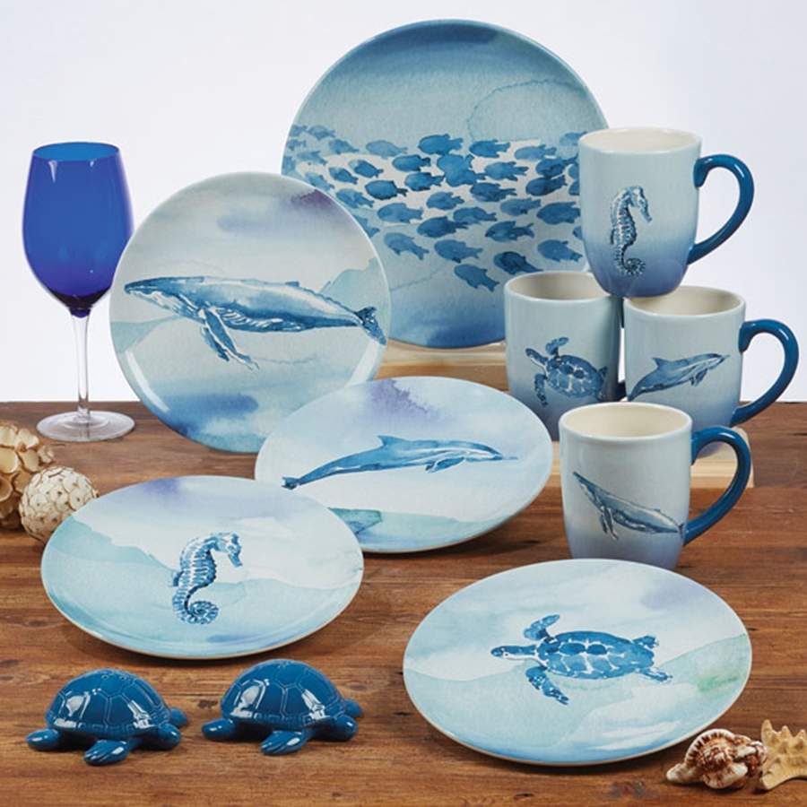 Sea Life Dinner Plate by Certified International-1
