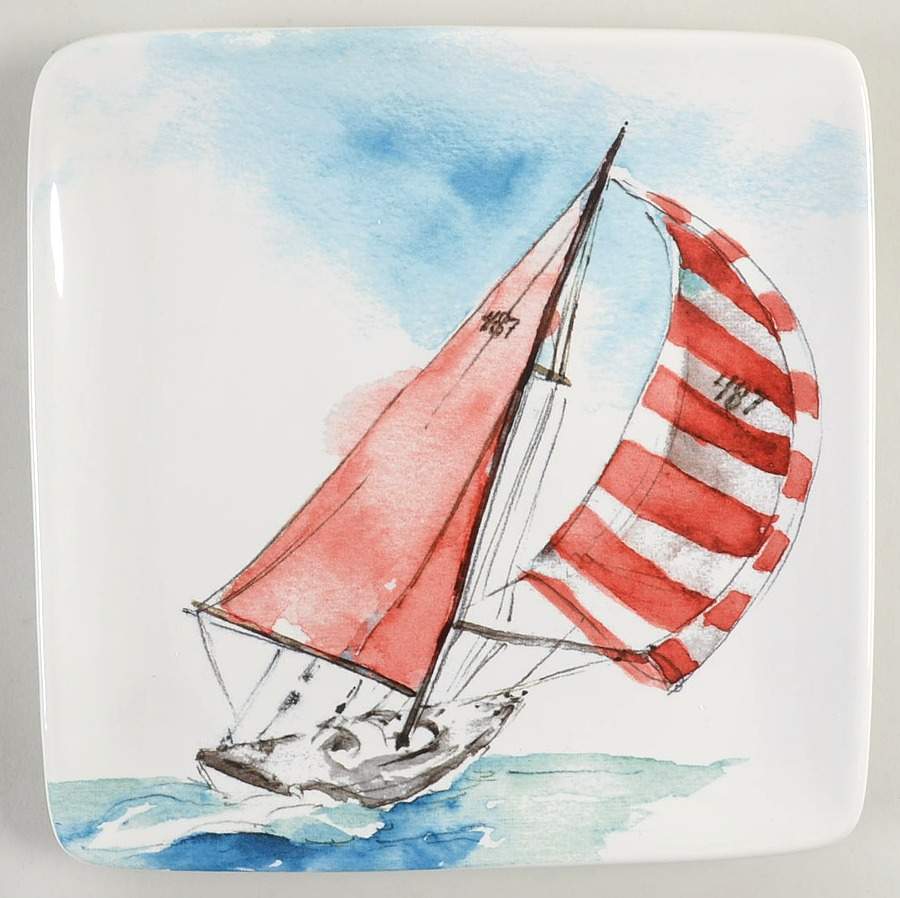 In the Moment Square Salad/Dessert Plate by Certified International-1