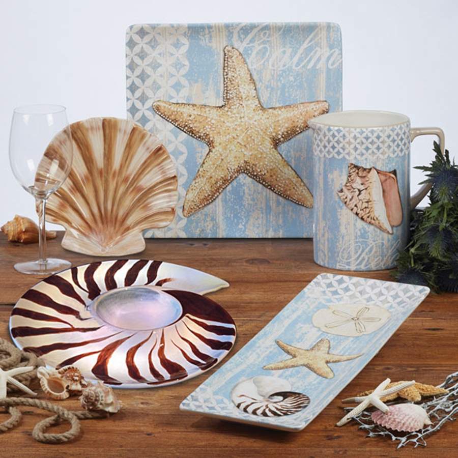 Spa Shells 1 Piece Figural Chip and Dip by Certified International-1