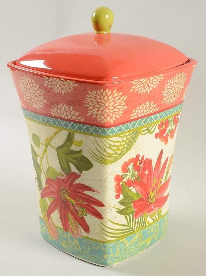 Tropics Large Canister & Lid by Certified International-1
