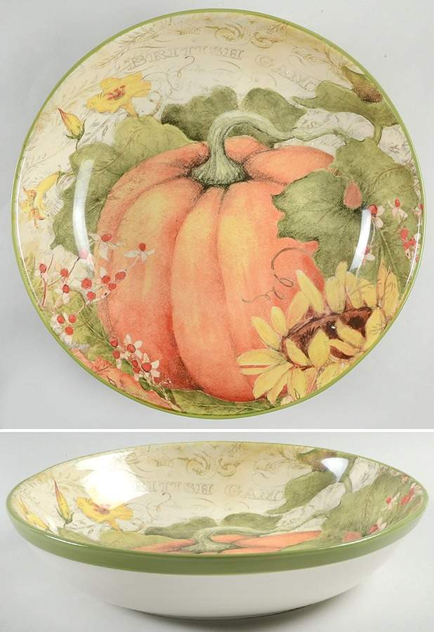 Botanical Harvest 13" Pasta Serving Bowl by Certified International-1