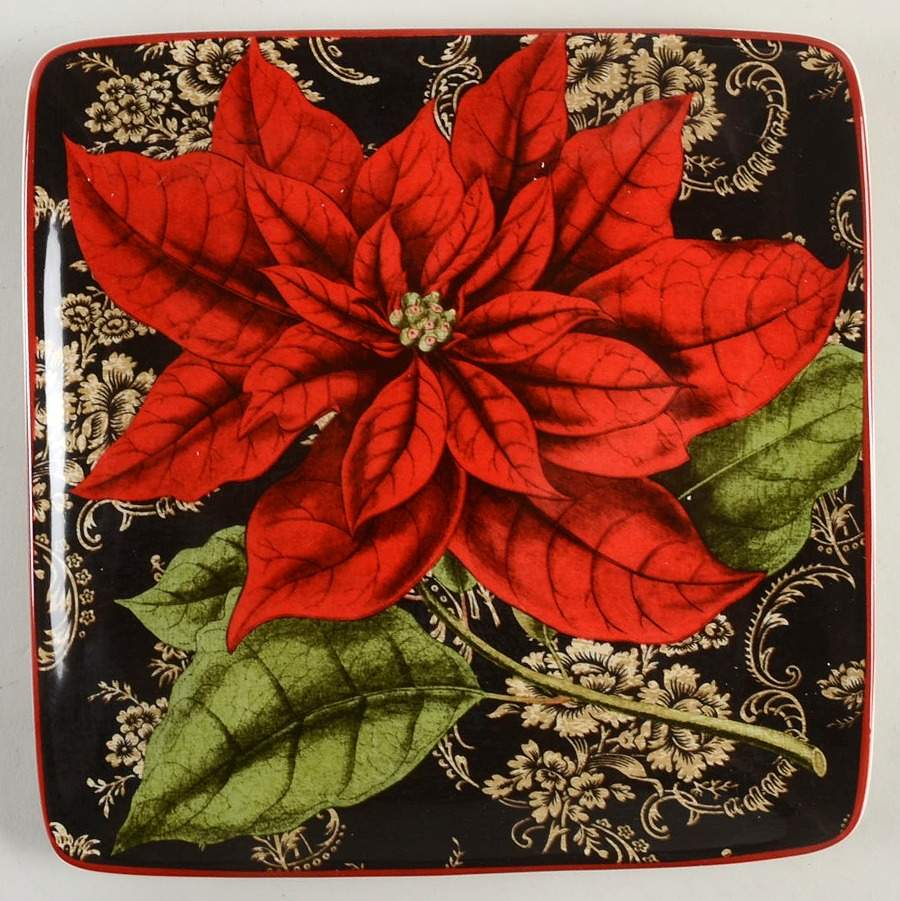 Highland Holiday Square Salad/Dessert Plate by Certified International-1