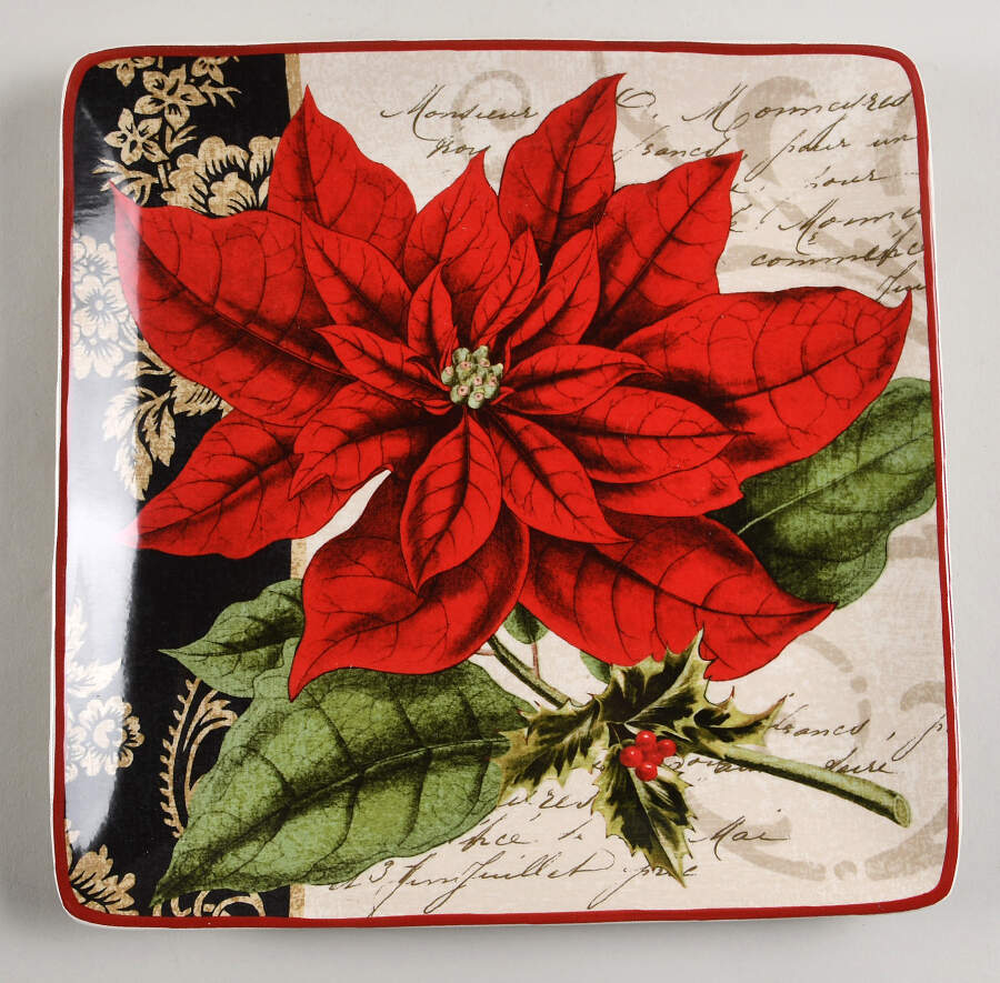 Highland Holiday Square Dinner Plate by Certified International-1
