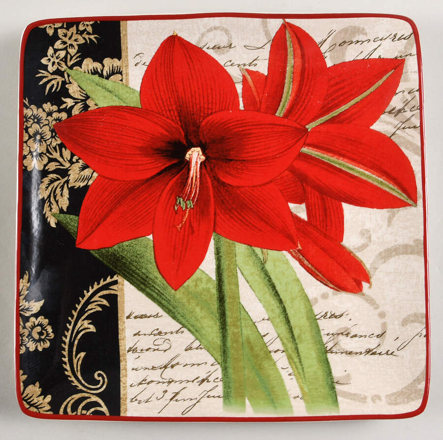 Highland Holiday Square Dinner Plate by Certified International-1