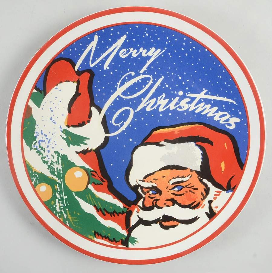 Retro Christmas Dinner Plate by Certified International-1