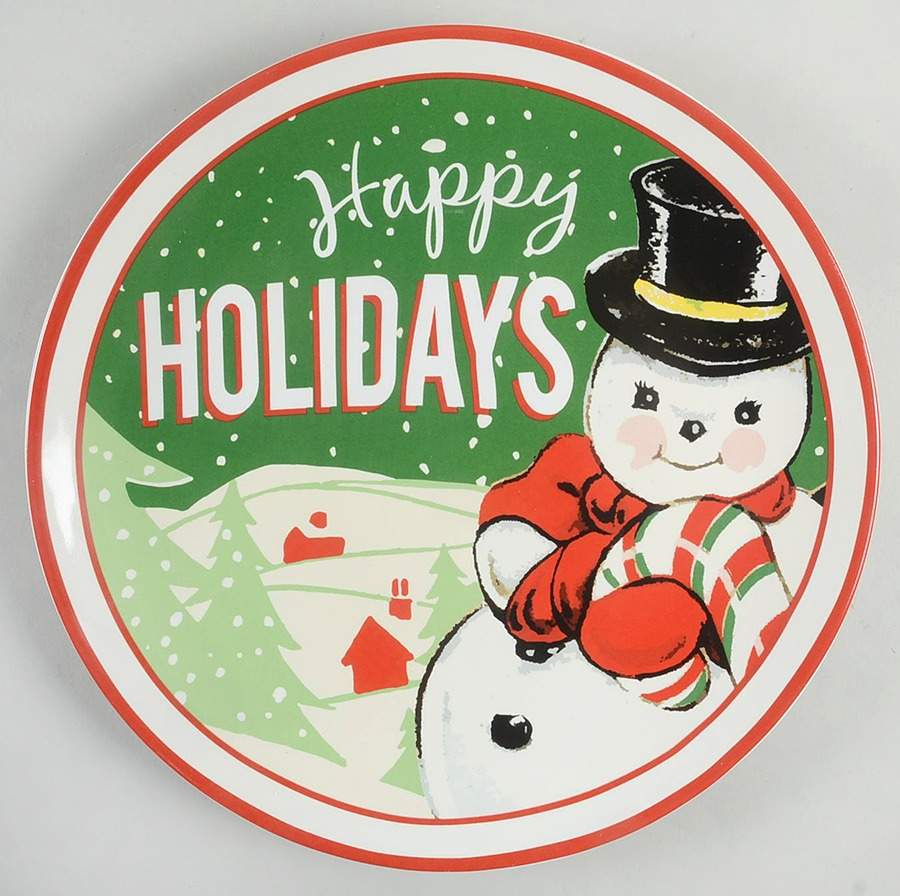 Retro Christmas Dinner Plate by Certified International-1
